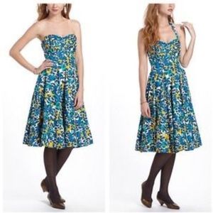 Anthropologie Girls from Savoy Floral Halter Dress
